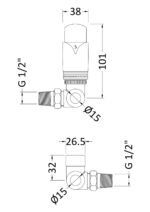 Corner Thermostatic Radiator Valve Pack - Image 2