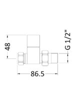 Straight Radiator Valve Pack (Pairs) - Image 2