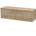 1200mm Wall Hung 2 Drawer Vanity & Worktop