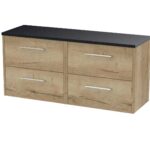 1200 Wall Hung 4-Drawer Vanity & Laminate Worktop