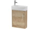 440mm Wall Hung 1 Door Unit & 1TH Basin RH