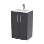 500mm Floor Standing 2 Door Vanity & Basin 2