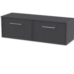 1200mm Wall Hung 2 Drawer Vanity & Worktop
