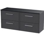 1200 Wall Hung 4-Drawer Vanity & Laminate Worktop