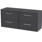 1200mm Wall Hung 4 Drawer Vanity & Worktop