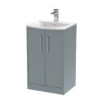 500mm Floor Standing 2 Door Vanity & Basin 4