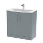 800mm Floor Standing 2 Door Vanity & Basin 4