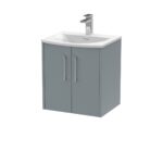 500mm Wall Hung 2 Door Vanity & Basin 4