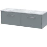 1200 Wall Hung 2-Drawer Vanity & Laminate Worktop