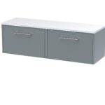 1200 Wall Hung 2-Drawer Vanity & Laminate Worktop