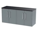 Hudson Reed Juno 1200 Wall Hung 4-Door Vanity & Laminate Worktop