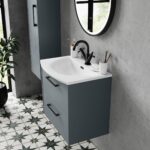 800mm Wall Hung 2 Drawer Vanity & Basin 4 - Image 2