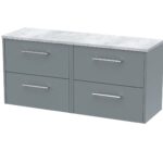1200 Wall Hung 4-Drawer Vanity & Laminate Worktop