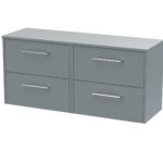 1200mm Wall Hung 4 Drawer Vanity & Worktop