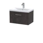 600mm Wall Hung 1 Drawer Vanity & Basin 1