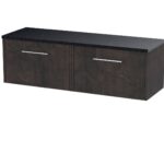 1200 Wall Hung 2-Drawer Vanity & Laminate Worktop