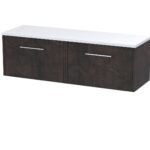 1200 Wall Hung 2-Drawer Vanity & Laminate Worktop