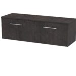 1200mm Wall Hung 2 Drawer Vanity & Worktop