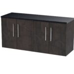 1200 Wall Hung 4-Door Vanity & Laminate Worktop