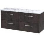 1200 Wall Hung 4-Drawer Vanity & Laminate Worktop