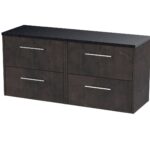 1200 Wall Hung 4-Drawer Vanity & Laminate Worktop