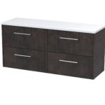 1200 Wall Hung 4-Drawer Vanity & Laminate Worktop