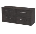 Hudson Reed Juno 1200mm Wall Hung 4 Drawer Vanity & Worktop