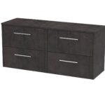 1200mm Wall Hung 4 Drawer Vanity & Worktop