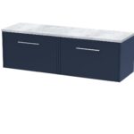 1200 Wall Hung 2-Drawer Vanity & Laminate Worktop