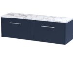 1200 Wall Hung 2-Drawer Vanity & Laminate Worktop