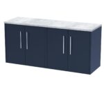 Hudson Reed Juno 1200 Wall Hung 4-Door Vanity & Laminate Worktop