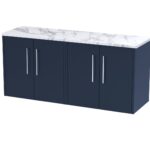 1200 Wall Hung 4-Door Vanity & Laminate Worktop