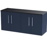 1200 Wall Hung 4-Door Vanity & Laminate Worktop