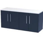 1200 Wall Hung 4-Door Vanity & Laminate Worktop