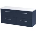 1200 Wall Hung 4-Drawer Vanity & Laminate Worktop