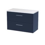 800mm Wall Hung 2-Drawer Vanity & Laminate Worktop