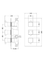 Triple Thermostatic Shower Valve - Image 3