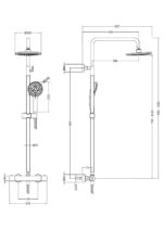 Round Thermostatic Bar Valve & Shower Kit - Image 3