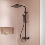 Nuie Square Thermostatic Bar Valve & Shower Kit - Image 2