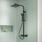 Nuie Square Thermostatic Bar Valve & Shower Kit - Image 3