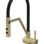 Ravi Mono Single Lever Brushed Brass