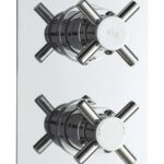 Twin Thermostatic Shower Valve With Diverter