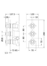 Triple Thermostatic Shower Valve - Image 2