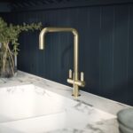 Samir Mono Dual Lever Brushed Brass - Image 2