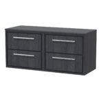 1200mm Wall Hung 4-Drawer Vanity with Worktop