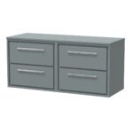 1200mm Wall Hung 4-Drawer Vanity with Worktop