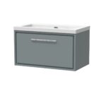 800mm Wall Hung Single Drawer Vanity with Basin - 0 Tap Hole