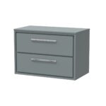 800mm Wall Hung 2-Drawer Vanity with Worktop