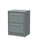 600mm Floor Standing 2-Drawer Vanity with Worktop