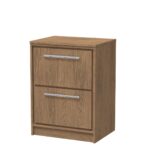 600mm Floor Standing 2-Drawer Vanity with Worktop